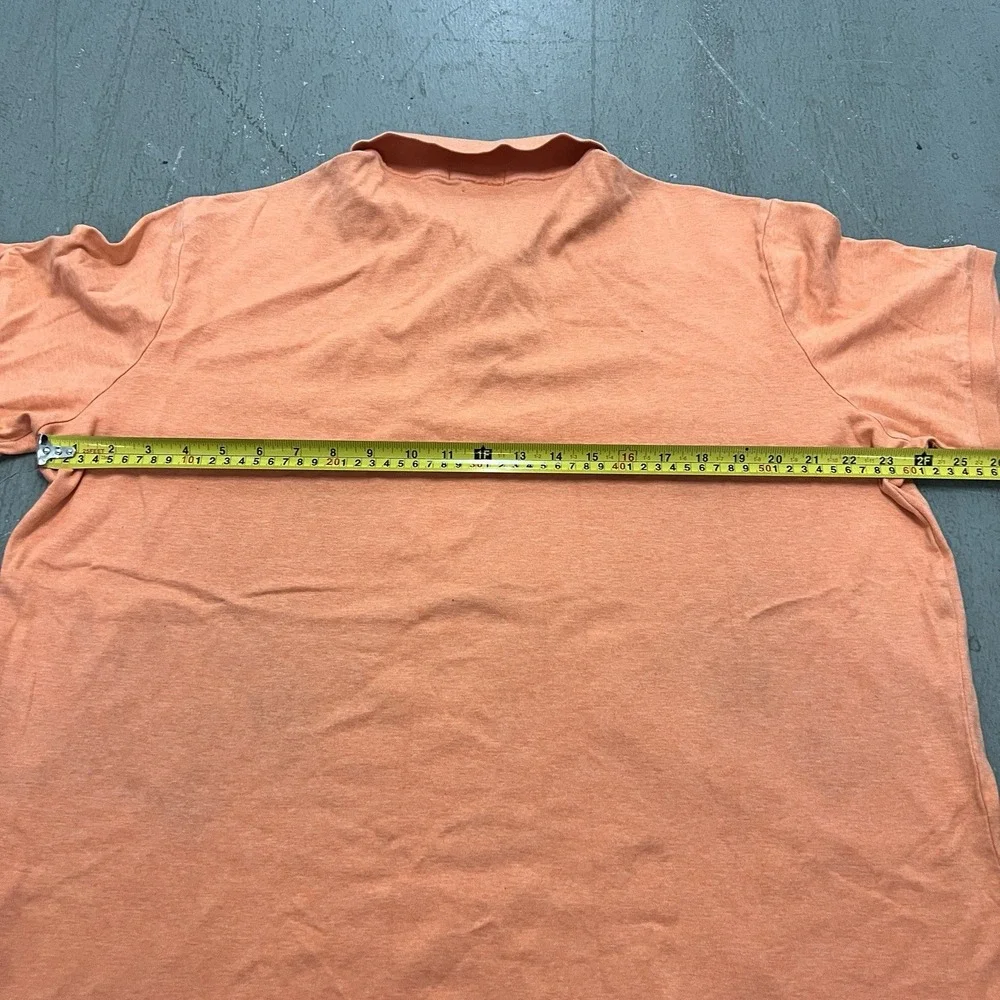 Polo Ralph Lauren Mens Orange Classic Fit Short Sleeve Polo Shirt Size XL Cotton